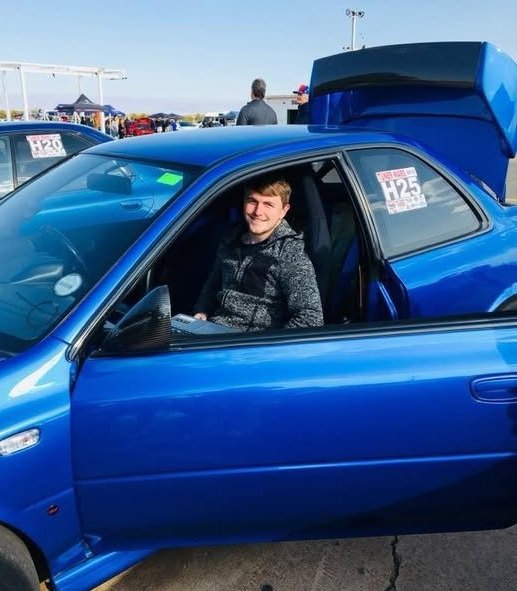 Tim Cox in a Subaru WRX STI, custom tuned